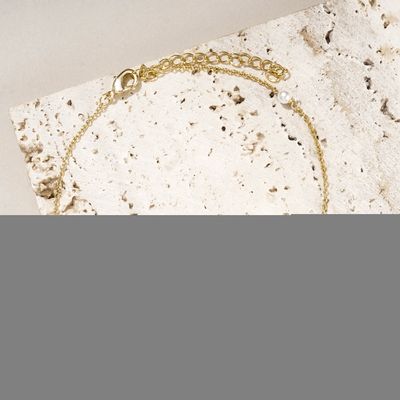 Pearly Shell Anklet Gold